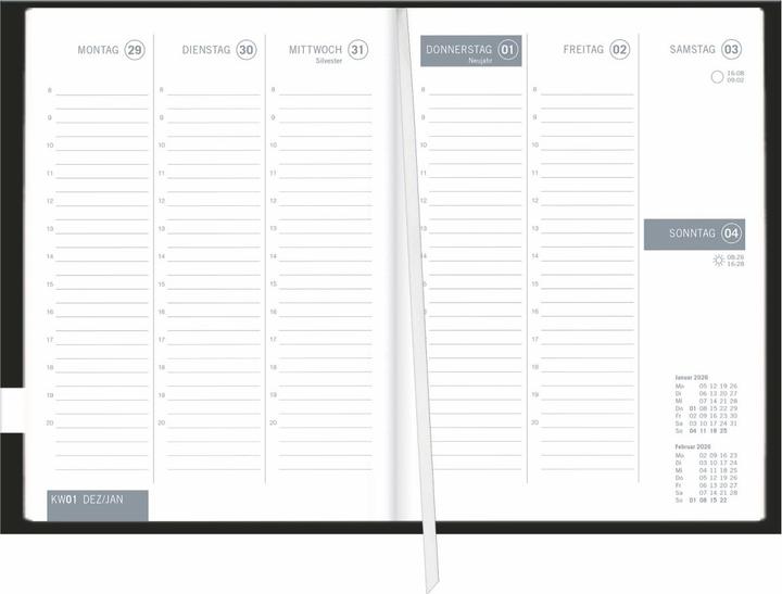 Actual product image times&more Typo Kalenderbuch 2026 (German)
