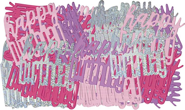 Unique Party Film scintillant Joyeux anniversaire confetti
