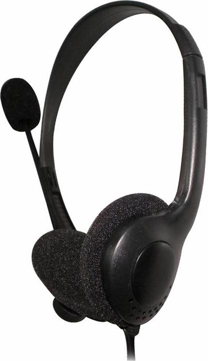 Image du produit Omega FIS1020 Casque bandeau filaire Bureau/Centre d'appels Noir (Filaire, USB-A)