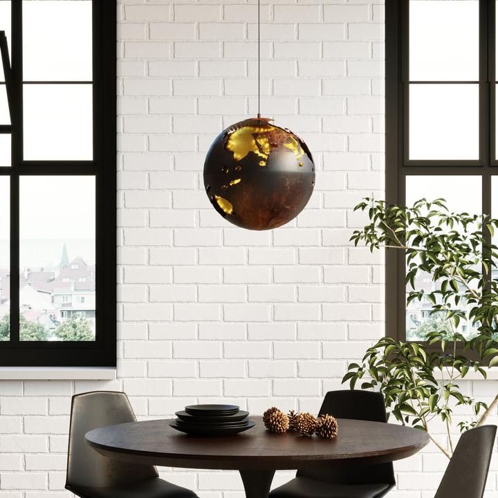 Actual product image Kare Design Table Invitation Set Walnut Black Ø120cm (120 x 120 x 76 cm)
