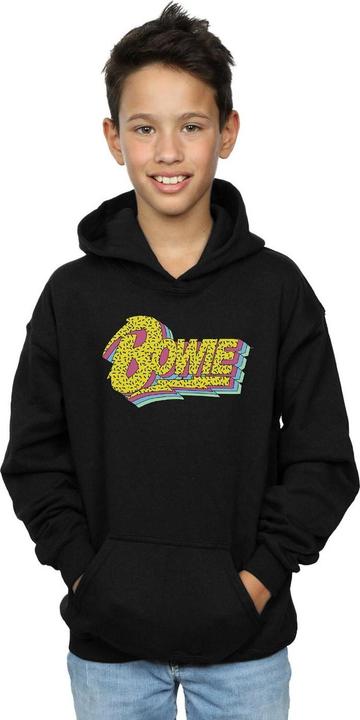 Produktbild David Bowie Moonlight 90s Logo Kapuzenpullover Jungen (128)