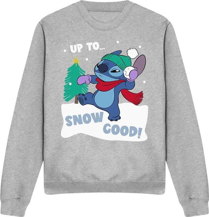 Actual product image Lilo & Stitch Unisex Adult Stitch Snowball Sweatshirt (XL)