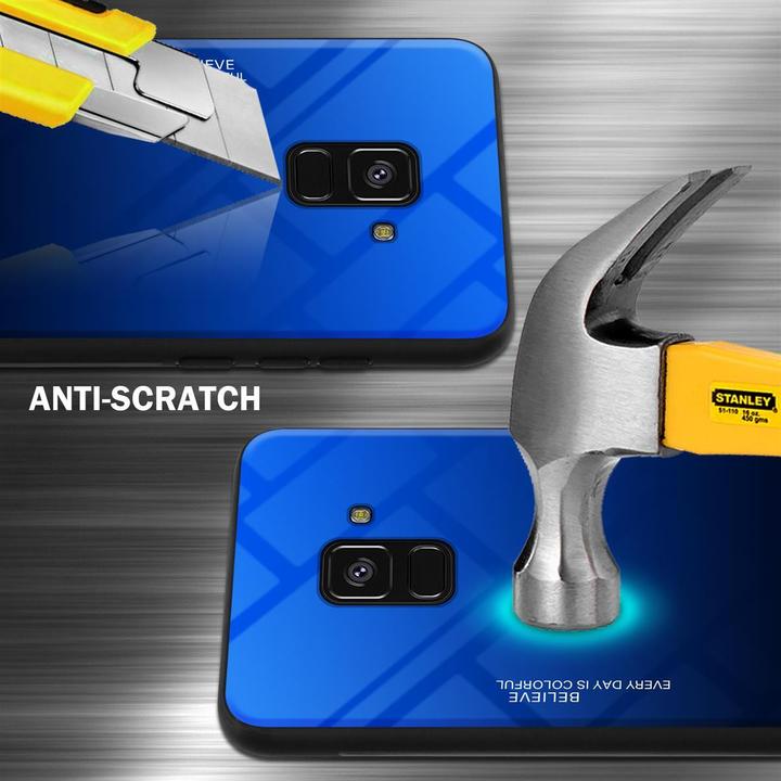 Produktbild Cadorabo TPU 2 Farben Glas Cover (Samsung Galaxy A8 (2018))