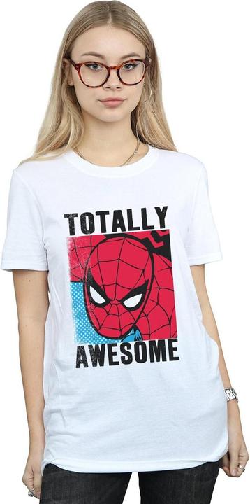 Immagine prodotto Spiderman Maglietta da donna/ragazzo in cotone Totally Awesome Boyfriend (M)
