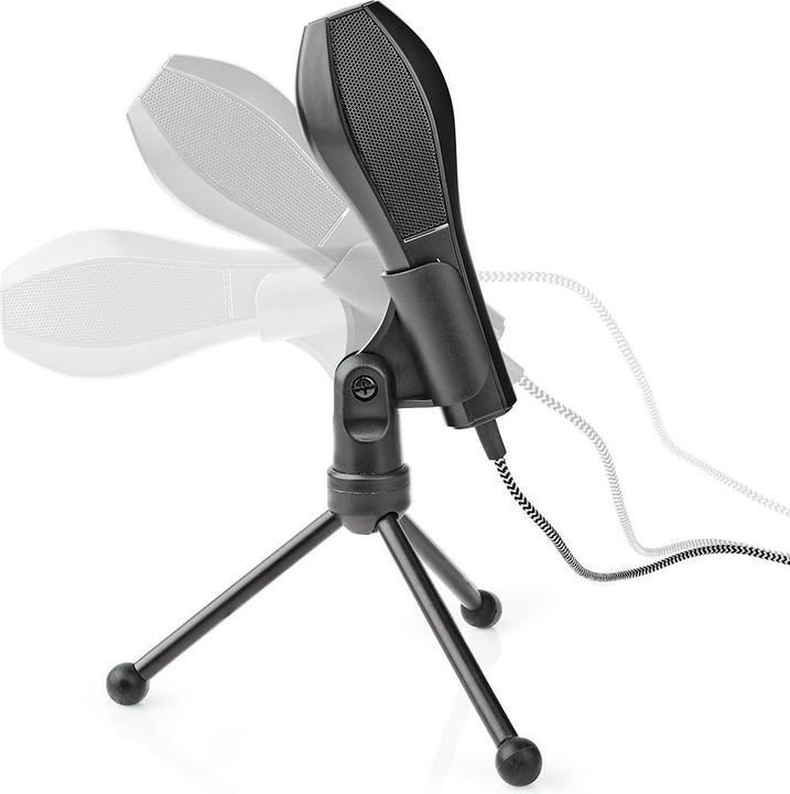 Image du produit Nedis Microphone à utiliser par : Ordinateur de bureau/portable Câblé 1x USB