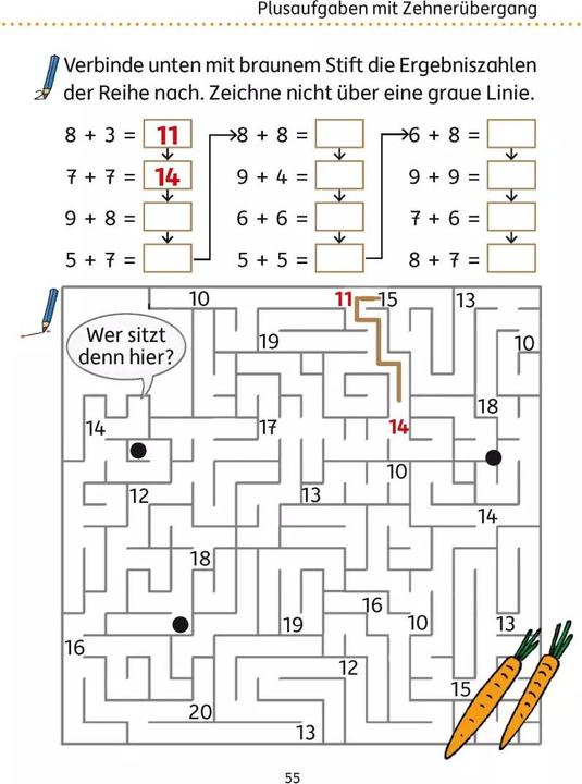 Produktbild Mein Übungsheft Rechnen - 1. Klasse, A5-Heft (Deutsch, Mascha Greune, Tina Harder, 2021)