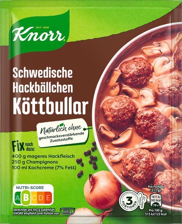 Knorr Fix Schwedische Hackbällchen Köttbullar (49 g)