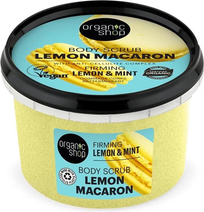 Actual product image Organic Shop Firming Lemon Macaron Body Scrub 250ml (250 ml)