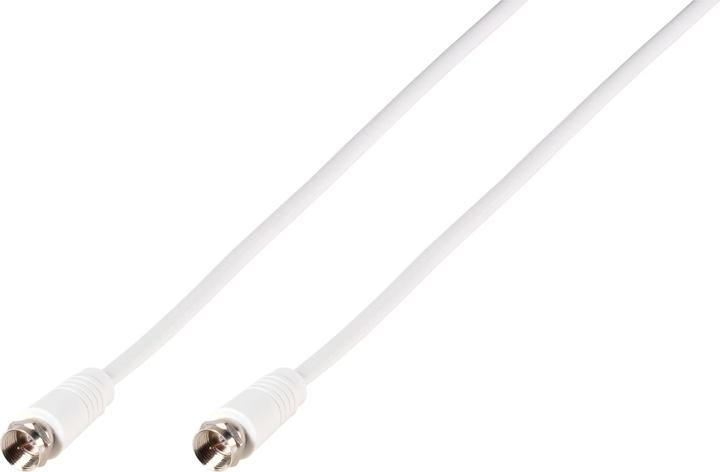 Immagine prodotto Vivanco Antenna, cavo di collegamento SAT 5,0 m 90 dB schermo in lamina, schermo intrecciato Bianco (90 dB, Cavi antenna)