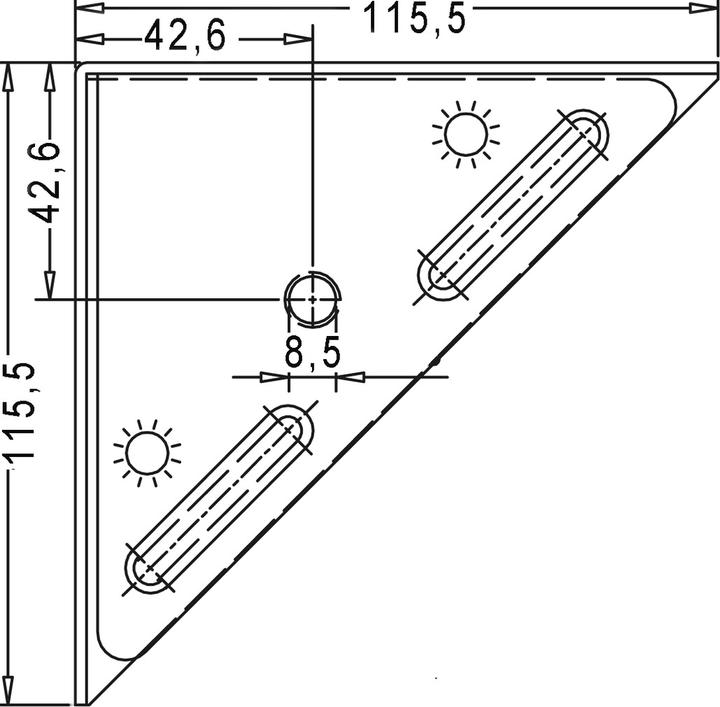 Actual product image Charmag Bed load angle (1 pcs.)