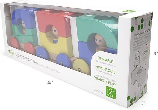 Actual product image Tegu Magnetic Big Tram (German, English, French, Italian)