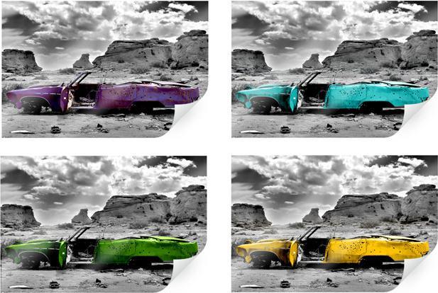 Image du produit Trenddeko Cadillac rouge (100 x 70 cm)
