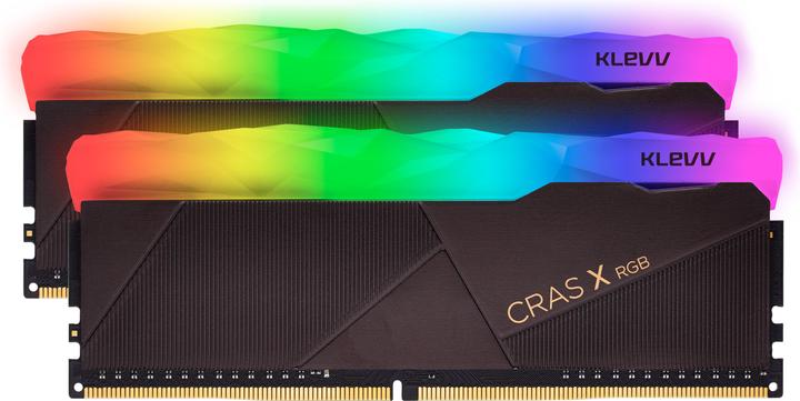 Image du produit NoName Barrettes mémoire RAM DDR4 16 Go (Kit 2x8Go) Klevv Cras X RGB PC4-28800 (3600 Mhz) (Noir) (2 x 8GB, 3600 MHz, RAM DDR4, DIMM)