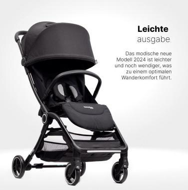 Productafbeelding Hamilton by yoop Kinderwagen S1 Plus Schwarz - Leichtgewicht Buggy - MagicFold™ Technology