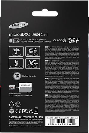 Produktbild Samsung Pro Plus microSDXC (64 GB, microSDXC, U3, UHS-I)