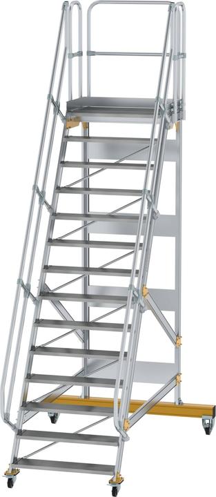 Actual product image Günzburger Aluminium platform stairs mobile 60° 14 steps (Platform ladder, 340 cm)