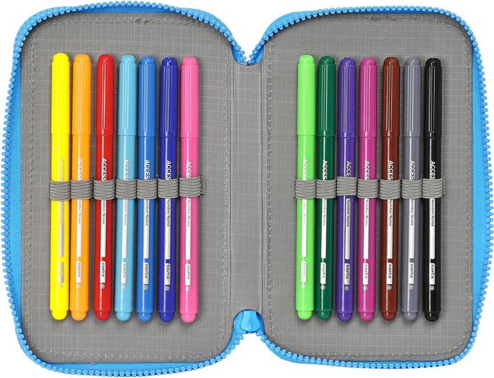 Immagine prodotto PJ Masks Astuccio doppio Blu 12,5 x 19,5 x 4 cm (28 pezzi)
