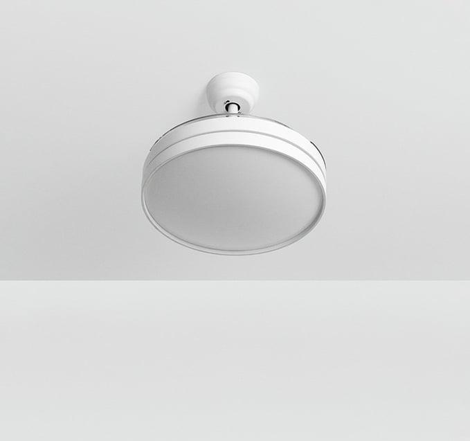 Image du produit Create - WIND CLEAR - Ventilateur plafonnier silencieux 40W 107 cm - Wit - Met licht (50 dB)