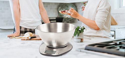 Actual product image Mesko MS 3152 Stainless Steel Countertop Electronic Kitchen Scale