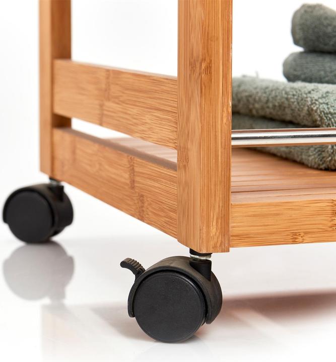 Actual product image Zeller Present Bamboo bath trolley (13 x 41 x 73 cm)