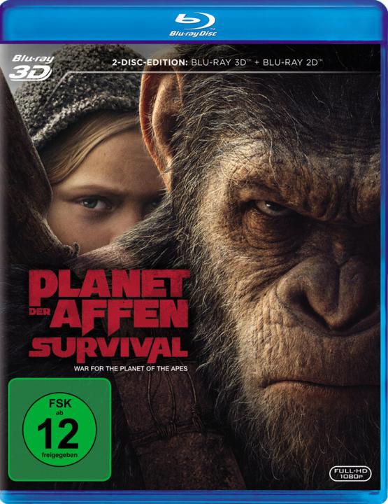 Image du produit La Planète des singes - Survival 3D (Blu-ray 3D, 2017, Allemand)