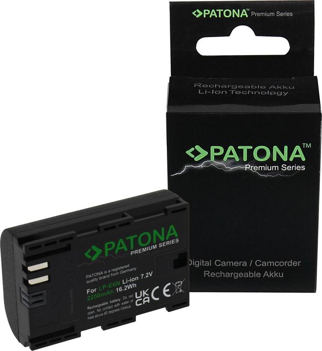 Actual product image Patona Canon LP-E6N (Rechargeable battery)