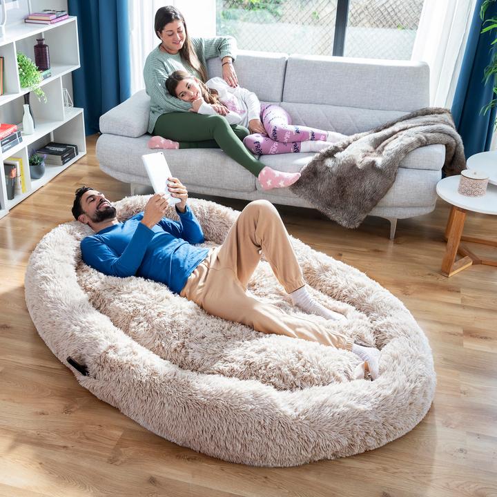 Image du produit InnovaGoods Lit pour chien humain | Human Dog Bed XXL Grey