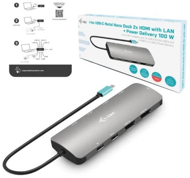 Actual product image i-tec Nano (USB-C, 9 Ports)