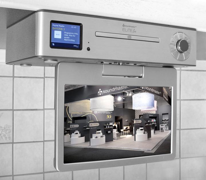Produktbild Soundmaster KTD1020SI Unterbau-Multimediacenter mit DAB+/FM-Radio, CD-Player & DVB-T2/C LCD-TV 10" (DAB+, FM, Bluetooth, WLAN)