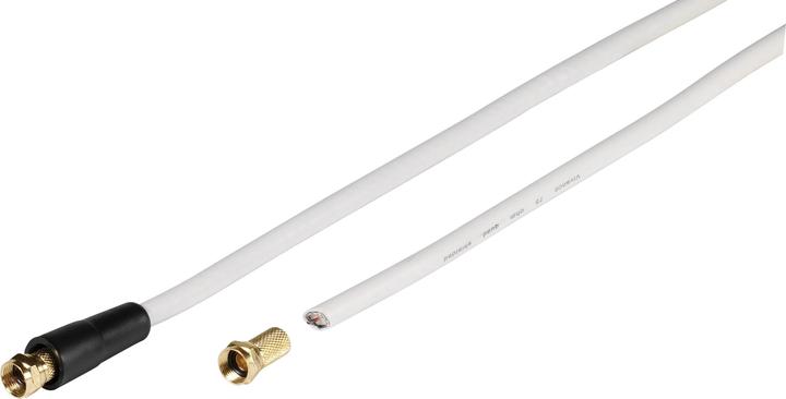Actual product image Vivanco SAT connection cable set, 110dB, 30m, white (110 dB, Antenna cable)