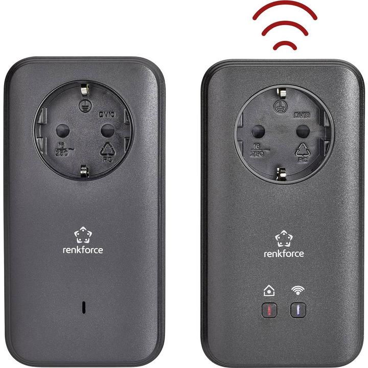 Actual product image Renkforce PL600D WiFi Powerline WLAN Starter Kit 500 MBit/s (500 Mbit/s)