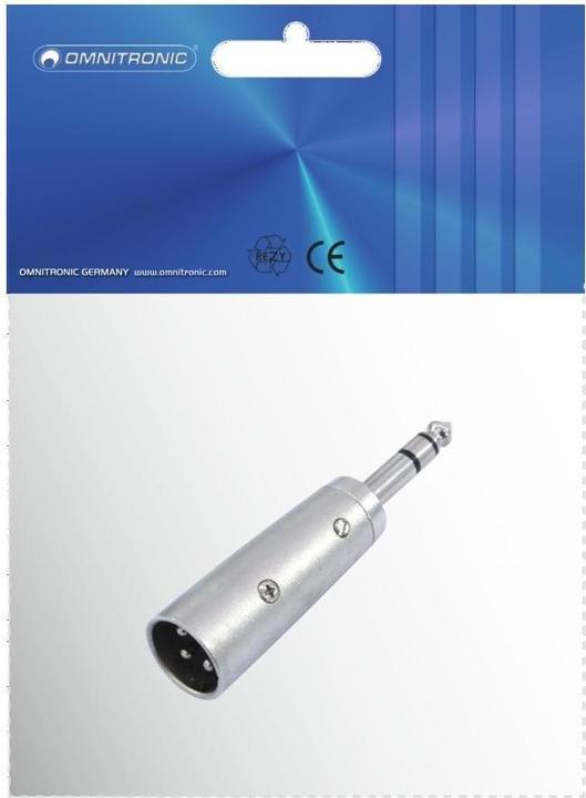 Immagine prodotto Omnitronic Adattatore XLR(M)/jack(M) stereo