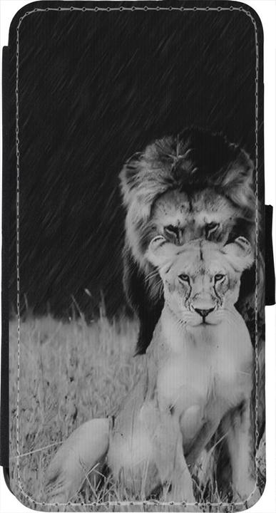 Actual product image PhoneLook Cover Wallet black Angry lions (Apple iPhone 7)