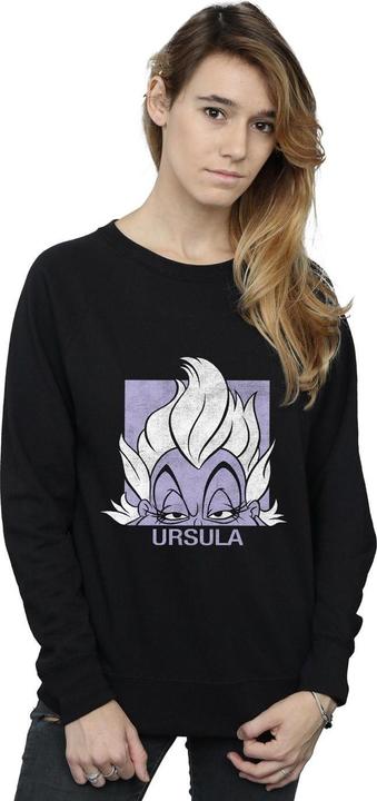 Actual product image Disney Womens/Ladies Usrsula Cropped Head Sweatshirt (XL)