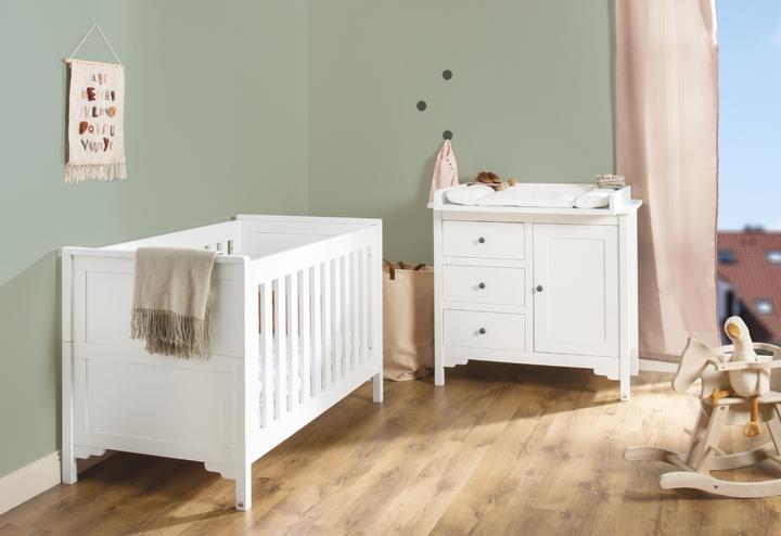 Pinolino Children's room set "Chalet" wide, 2 pcs. (Changing unit, Baby cot)