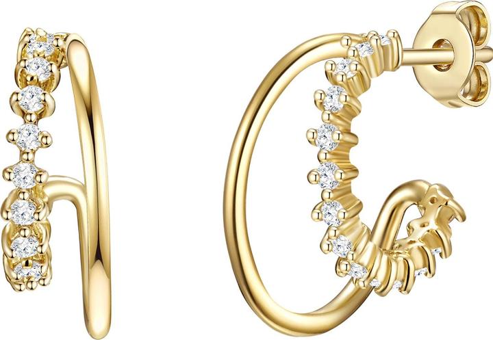 Glanzstücke München Damen Sterling Silber Zirkonia gelbgold - 15886 (Sterling Silber)