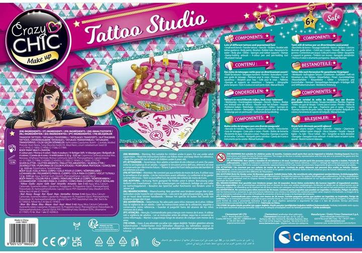 Produktbild Clementoni Crazy Chic- Tattoo Studio