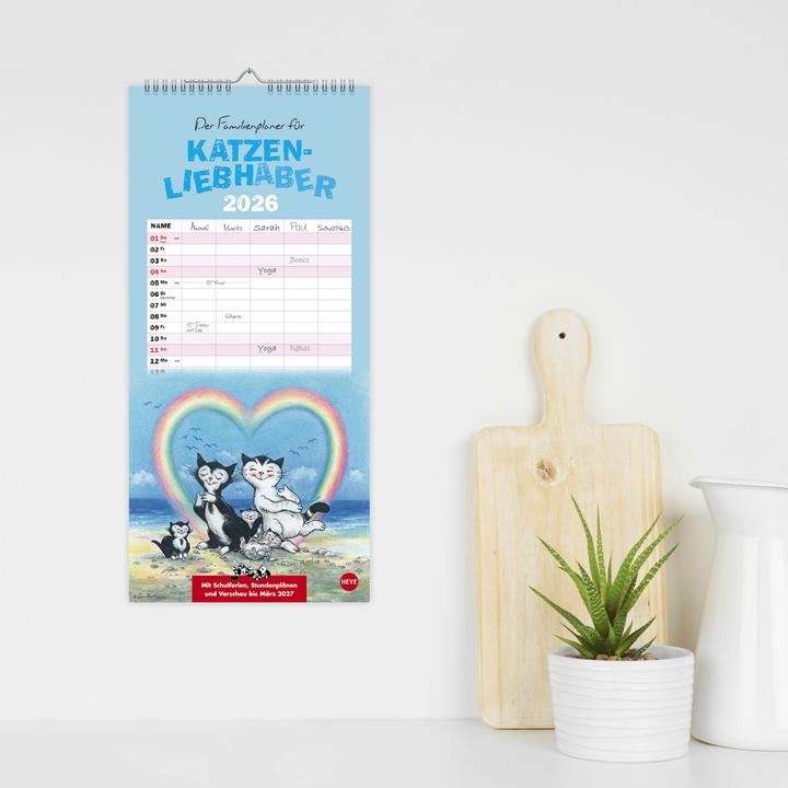 Produktbild Heye Familienplaner (21 x 45 cm, Harter Einband, Deutsch)