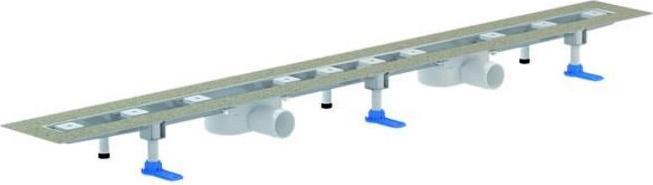 Actual product image Dallmer shower channel CeraLine Nano F 1400mm, 524720, DN 50 overall height 68mm (1640 mm)