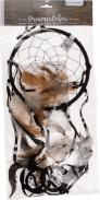 Actual product image Ootb Brown / black dream catcher with feathers (40 x 16 cm)