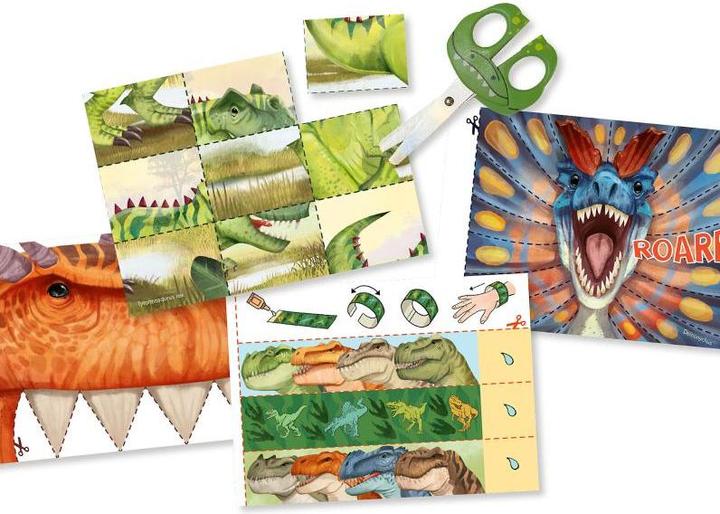 Produktbild Magni Kreativbuch Dino World Snip Snap Book mit Schere