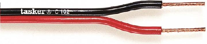 Actual product image Tasker Speaker cable on roll 2x 2.50 mm² 100 m black/red (100 m, 2.50 mm²)