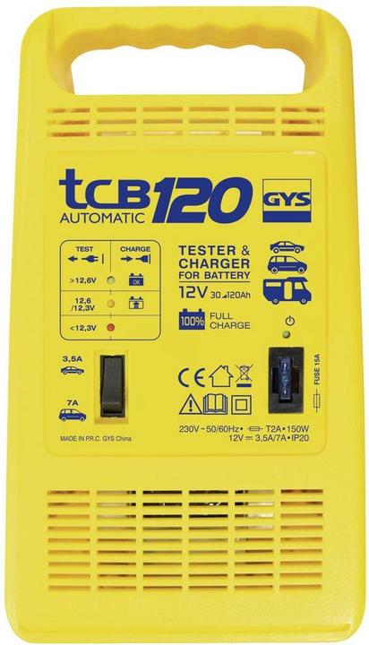 Actual product image GYS Battery charger TCB 120 automatic (12V, 10.50 A)