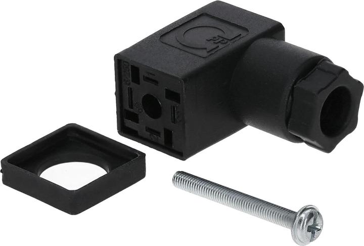 Image du produit Kalitec 5 Stück Ventilstecker Bauform C schwarz 4 polig I Kontaktfläche 15,5 x 15,5 mm² I PG7 I Kont