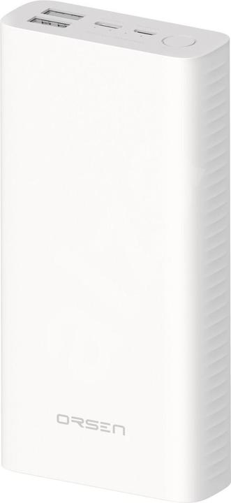 Orsen E39 Power Bank 20000mAh Baltas (20000 mAh, 74000 Wh)