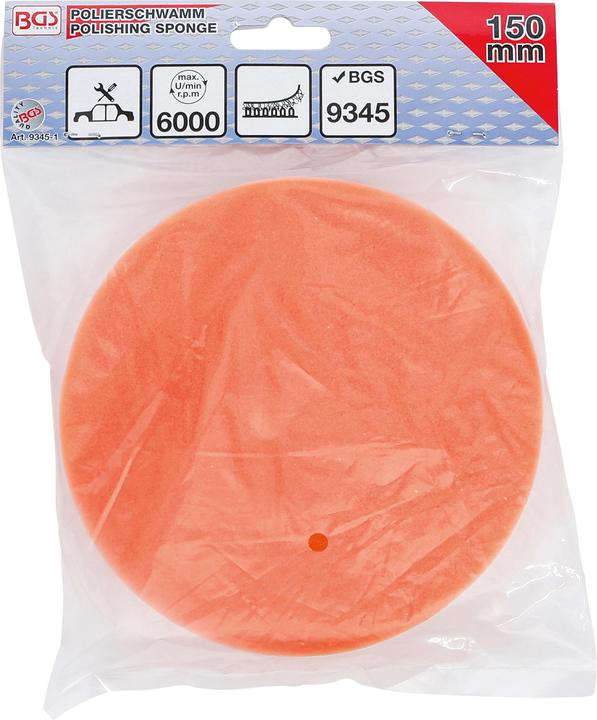 Actual product image BGS Polishing Sponge Ø 150 mm for 9345