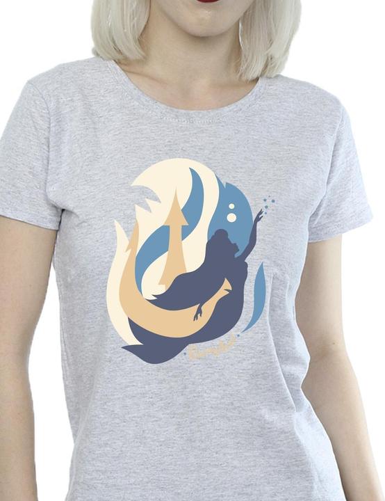 Immagine prodotto Disney The Little Mermaid Colour Silhouettes Maglietta Donna (XL)