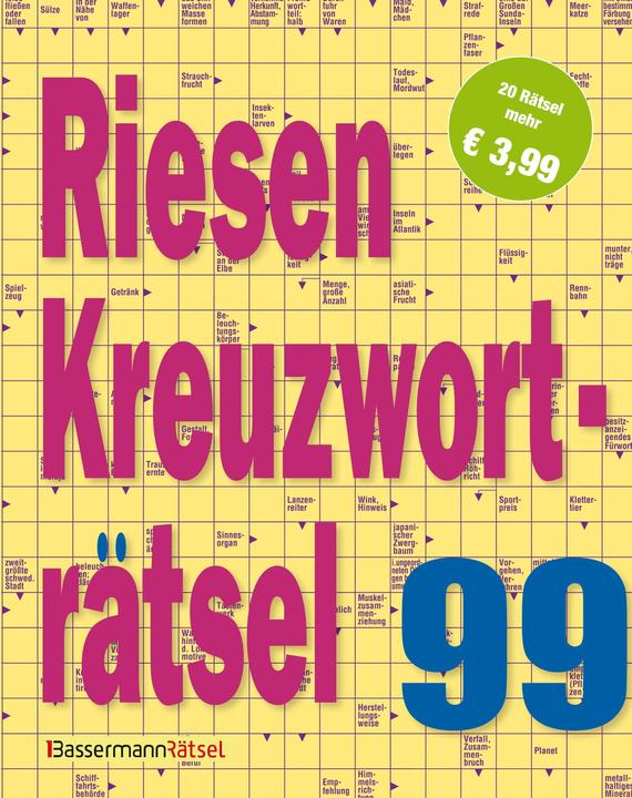 Immagine prodotto Riesen-Kreuzworträtsel 99 (5 Exemplare à 3,99 €) (Tedesco, Eberhard Krüger, 2025)