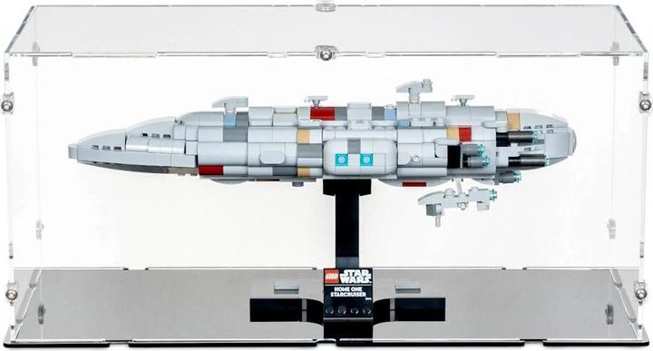 Immagine prodotto iDisplayit Display in acrilico per LEGO® 75405 Star Wars Home One Starcruiser (con fondo nero)