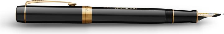 Actual product image Parker Pen PARKER fountain pen Duofold 135 special ed. black/gold nib 18k M gift box (Gold)
